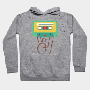 rock'n roll casette Hoodie